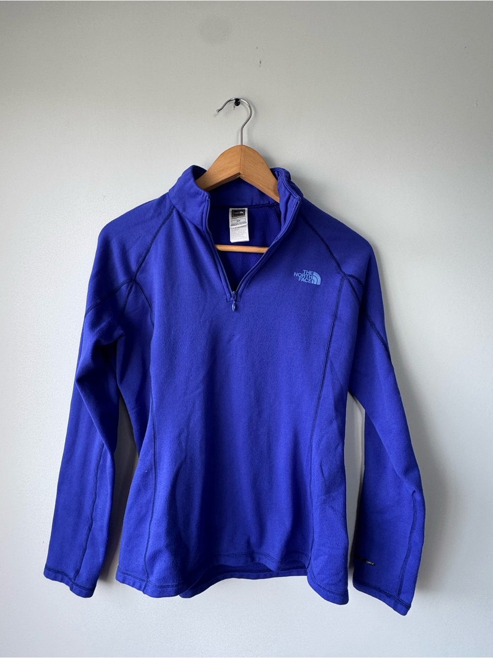 (M) The North Face Women's Royal Blue Quarter-Zip Fleece